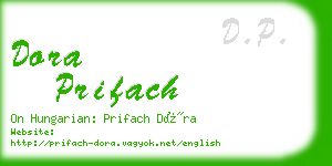 dora prifach business card